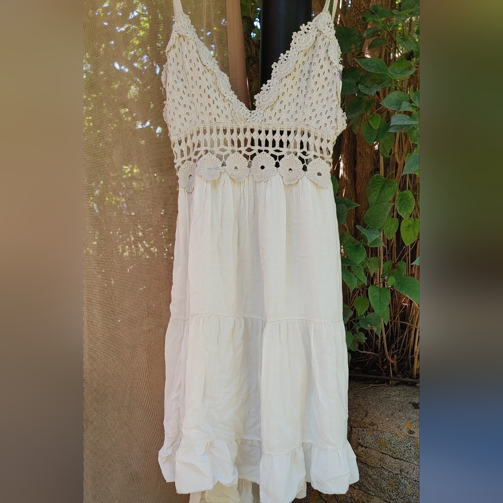 Made in Italy Cami lace top dress . Moda Sz.2 NWT